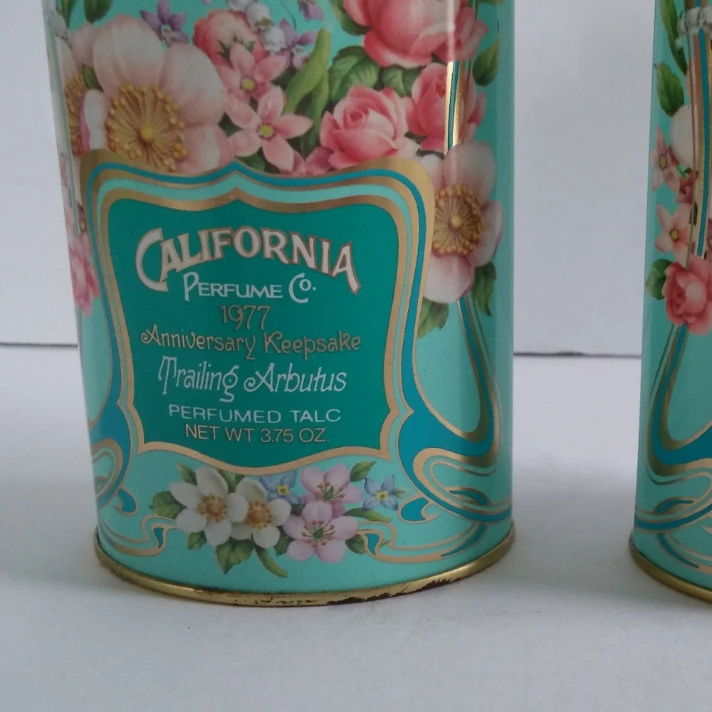 Avon Talc Vintage California Scented Powder Vanity Tins